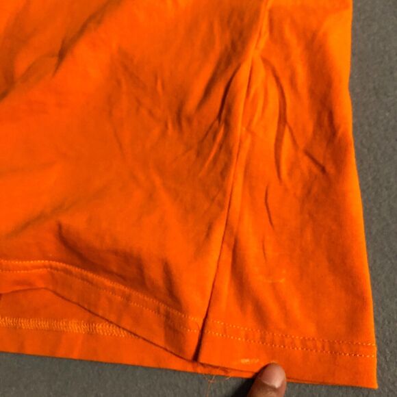 armani exchange womens t shirt top medium m orange graphic pencil drawing s15 - Picture 7 of 14